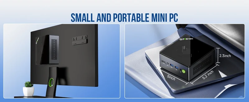 GMKtec Mini PC K11 K8 PLUS M7 AMD Ryzen R9 8945HS R7 8845HS 6850H Windows 11 WiFi6 2*DDR5 USB4.0 2.5G LAN OCulink Gamer Computer