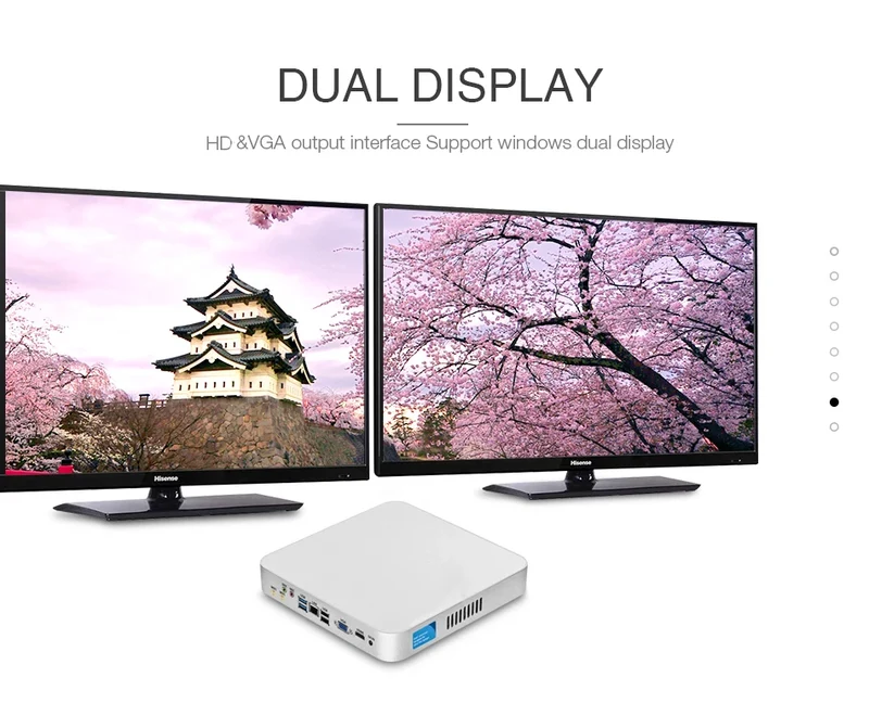 Mini PC HTPC Core i5 3317U 4200U Windows 10 Cooler Fan 8G RAM DDR3L Gaming Mini Computer HDMI Wifi Office Home Desktop minipc