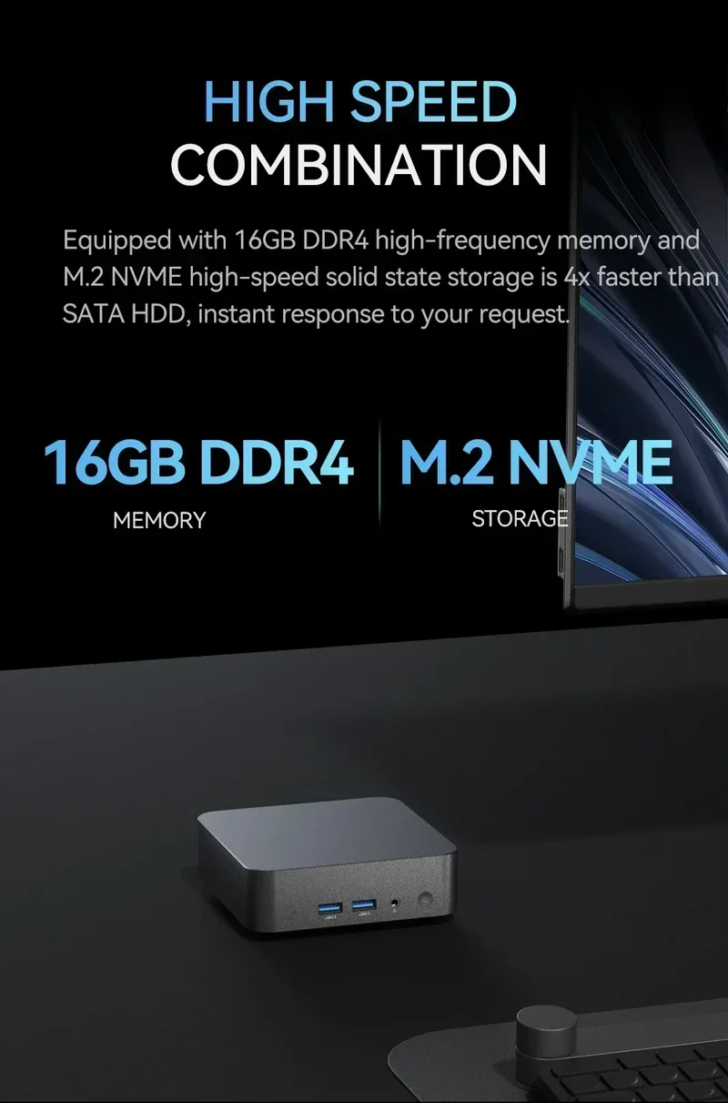 NEW Core I9-10980HK/N150 Portable Mini PC Computer Windows 11 32GB DDR4 1/2TB SSD Gaming Computer WiFi 6 Office Mini Desktop