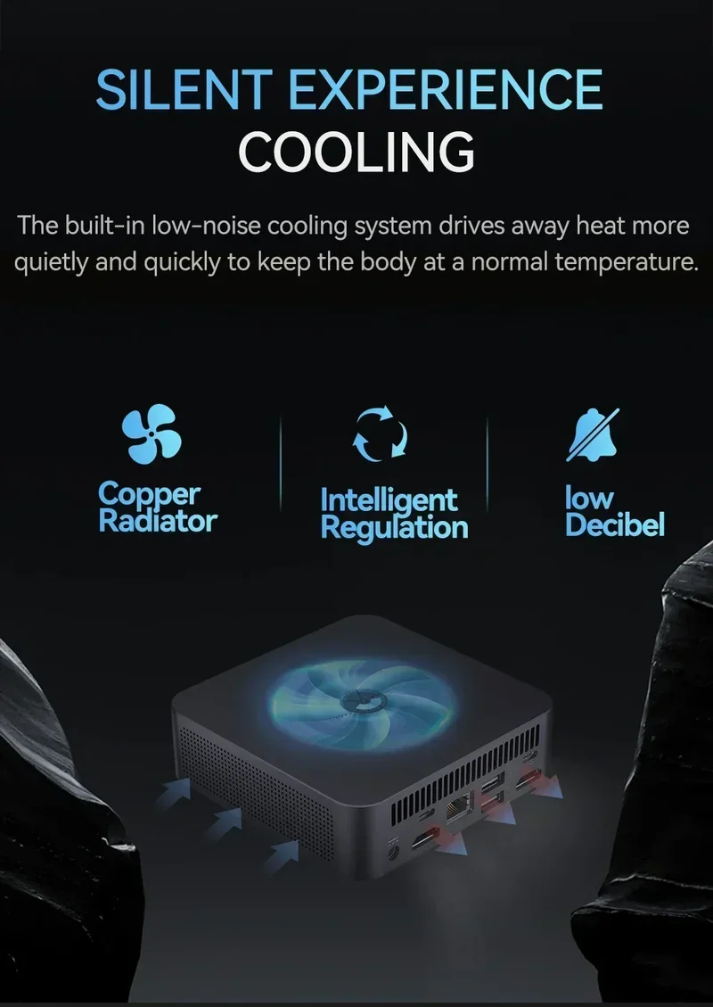 NEW Core I9-10980HK/N150 Portable Mini PC Computer Windows 11 32GB DDR4 1/2TB SSD Gaming Computer WiFi 6 Office Mini Desktop