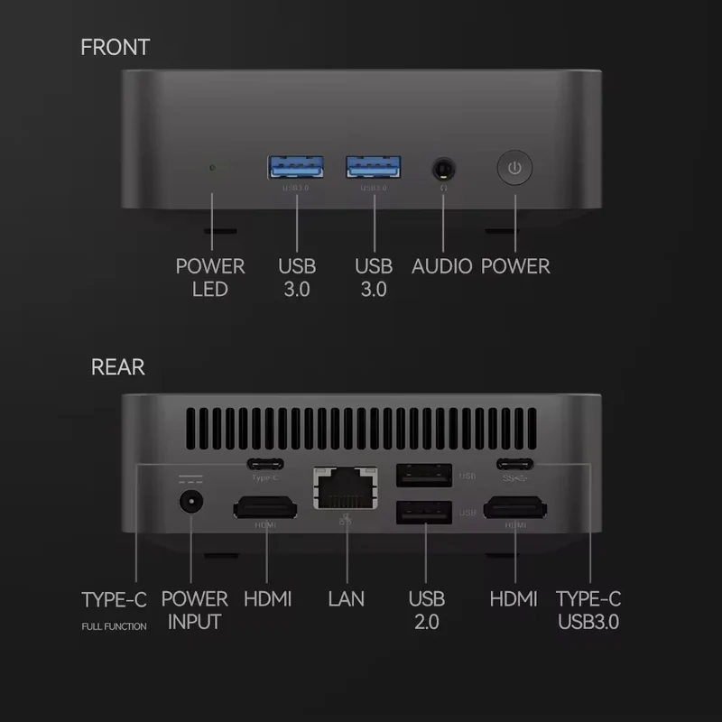 2026 NEW Intel I9-10980HK/N150 Portable Mini PC Computer Windows 11 32GB DDR4 1/2TB SSD Gaming Computer WiFi 6 Office Desktop