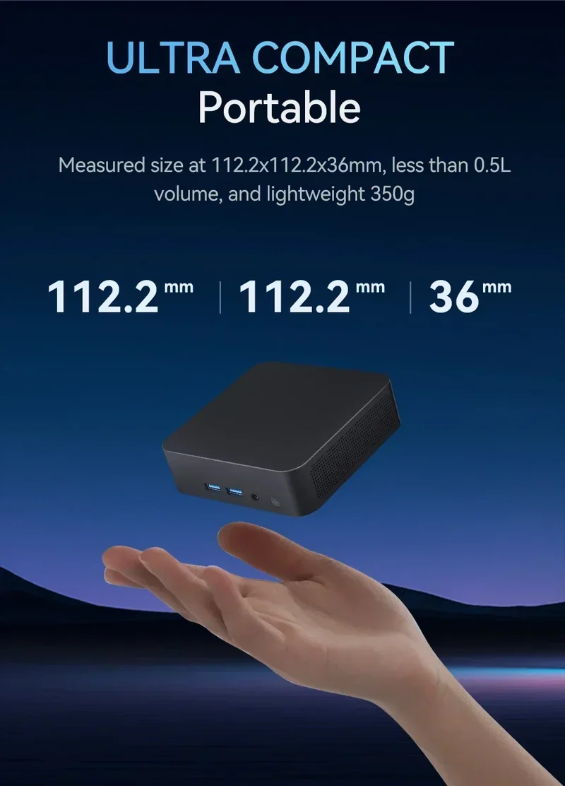 2026 NEW Intel I9-10980HK/N150 Portable Mini PC Computer Windows 11 32GB DDR4 1/2TB SSD Gaming Computer WiFi 6 Office Desktop