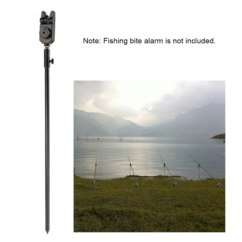 48-75cm Extending Aluminum Alloy Fishing Bankstick Adjustable Carp Fishing Bank Stick Fishing Rod Pod Rest for Bite Alarm