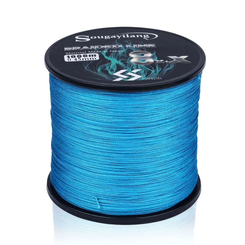 Sougayilang 9 Strands Strong PE Fishing Line Wires 300M 500M 1000M Strong Abrasion Resistance Multifilament Fishing Line