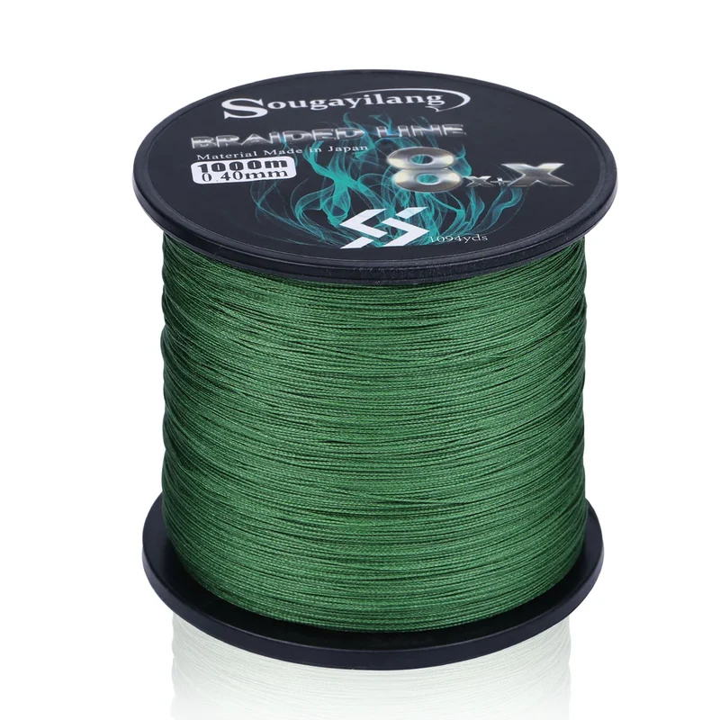 Sougayilang 9 Strands Strong PE Fishing Line Wires 300M 500M 1000M Strong Abrasion Resistance Multifilament Fishing Line