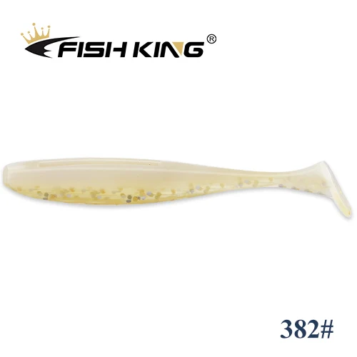 FISH KING Easy Shiner Fishing Lure 50mm 75mm 100mm Wobblers Carp Fishing Soft Lures Silicone Artificial Double Color Bait T Tail