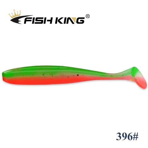 FISH KING Easy Shiner Fishing Lure 50mm 75mm 100mm Wobblers Carp Fishing Soft Lures Silicone Artificial Double Color Bait T Tail