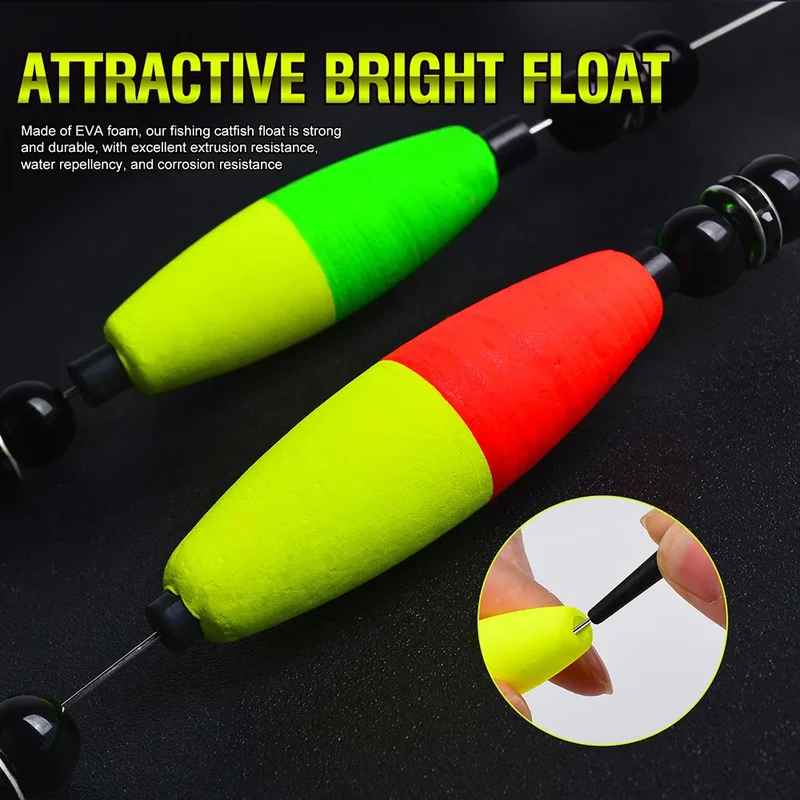 PROBEROS 5pcs 6/0 8/0 10/0 Artificial Catfish Rigs with Rattler High Quality Fishing Equipment for Freshwater Fishing Wholesale