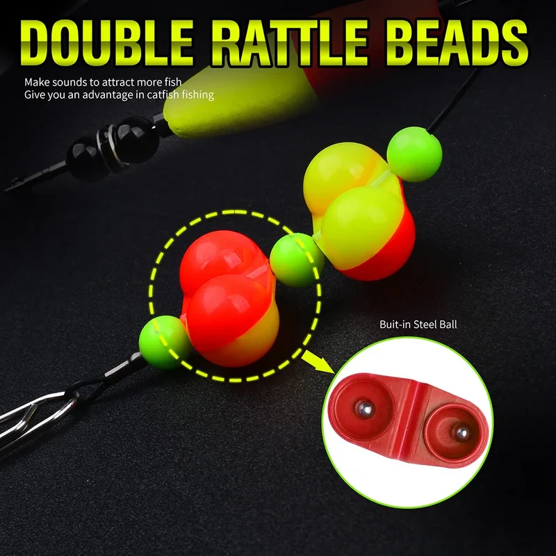PROBEROS 5pcs 6/0 8/0 10/0 Artificial Catfish Rigs with Rattler High Quality Fishing Equipment for Freshwater Fishing Wholesale