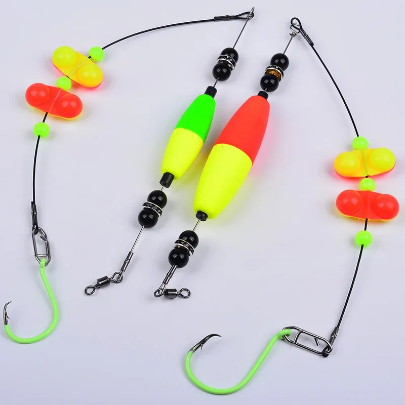 PROBEROS 5pcs 6/0 8/0 10/0 Artificial Catfish Rigs with Rattler High Quality Fishing Equipment for Freshwater Fishing Wholesale