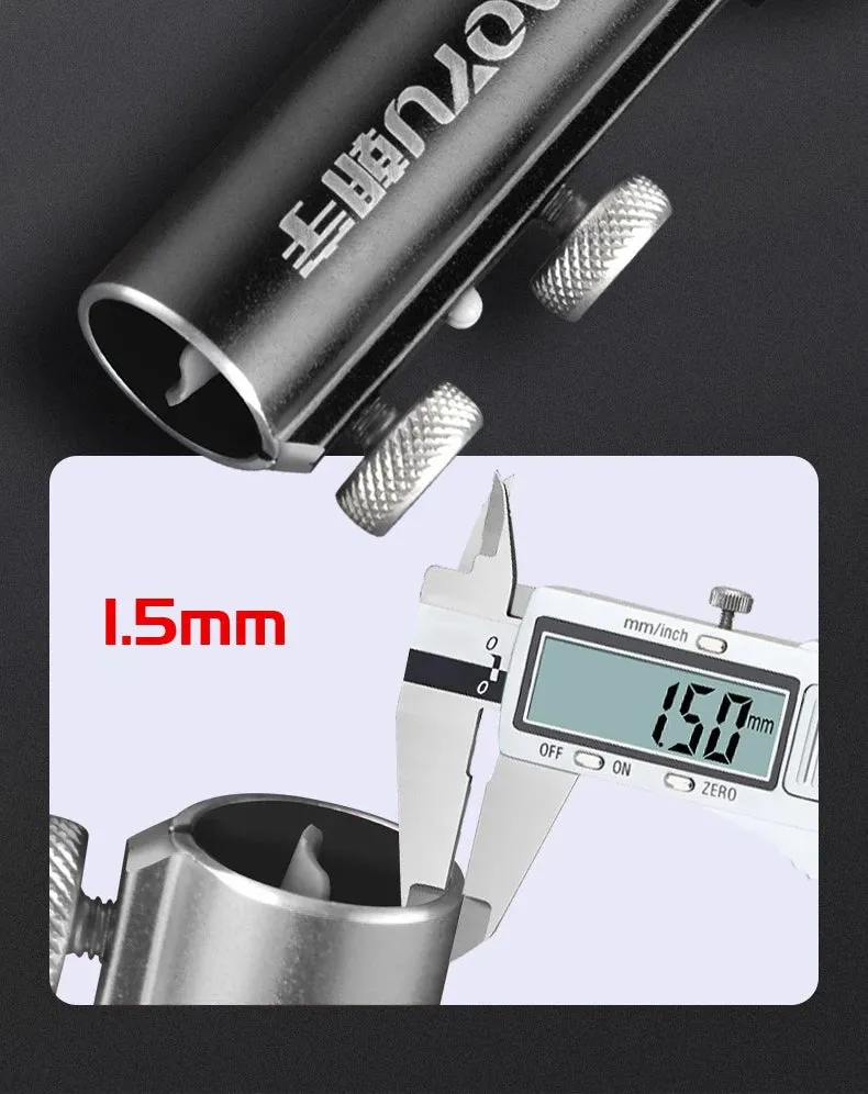 Shawto 2.1M Stainless Steel Thickened Telescopic Fishing Rod Holder 7 Section Bracket Rack Pole Stand Fishing Tools