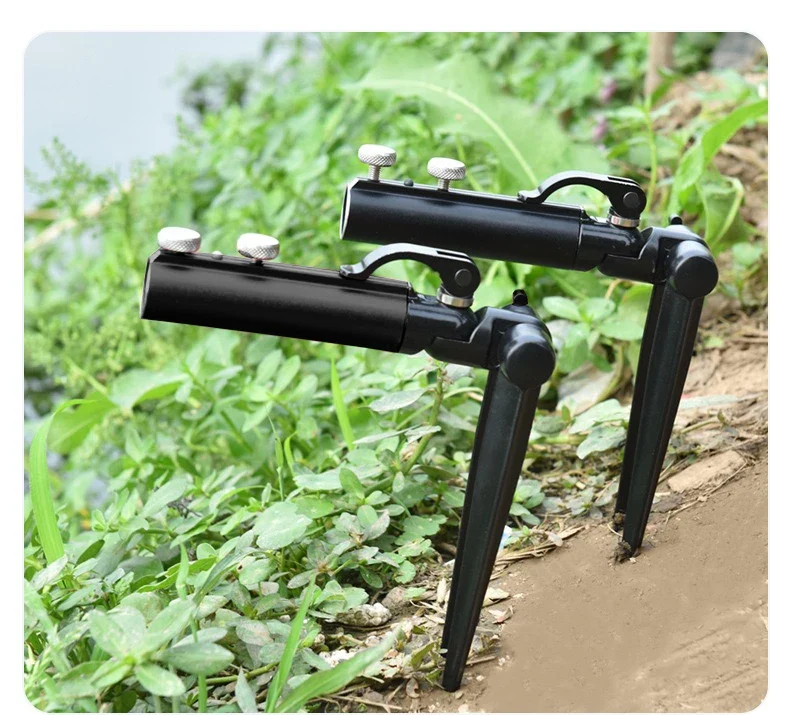 Shawto 2.1M Stainless Steel Thickened Telescopic Fishing Rod Holder 7 Section Bracket Rack Pole Stand Fishing Tools