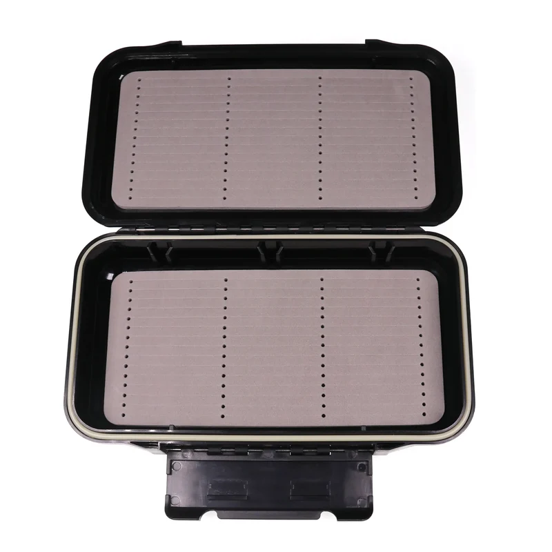 Wifreo 1PC Waterproof Stream Flies Combo Set Box Trout Fishing Fly Cases with Silicone Linear Dry WetNymph Storage Portable Case