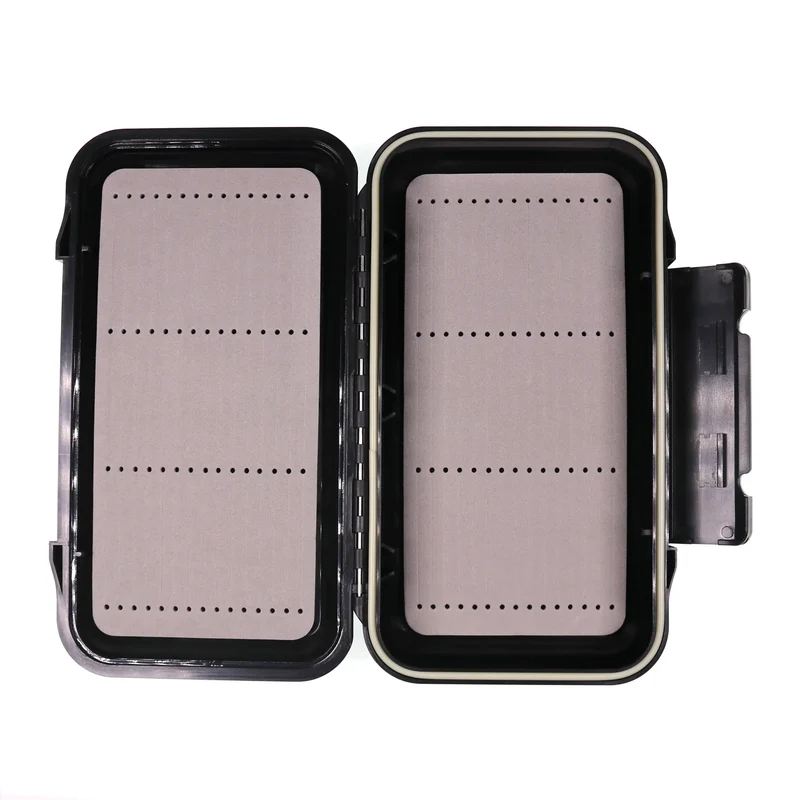 Wifreo 1PC Waterproof Stream Flies Combo Set Box Trout Fishing Fly Cases with Silicone Linear Dry WetNymph Storage Portable Case