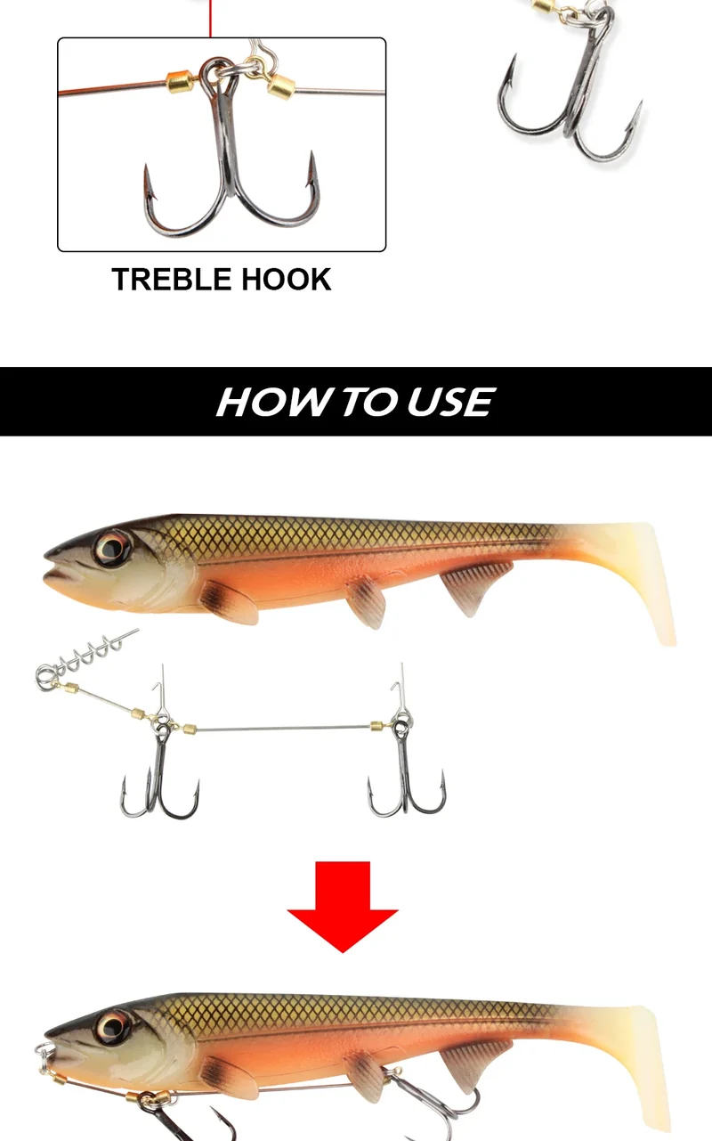 Spinpoler Big Fish Soft Fishing Lure With Stinger Rig Hook Set 14cm/18cm Jigging Trolling For Saltwater Sea Fishing Tackle Pesca