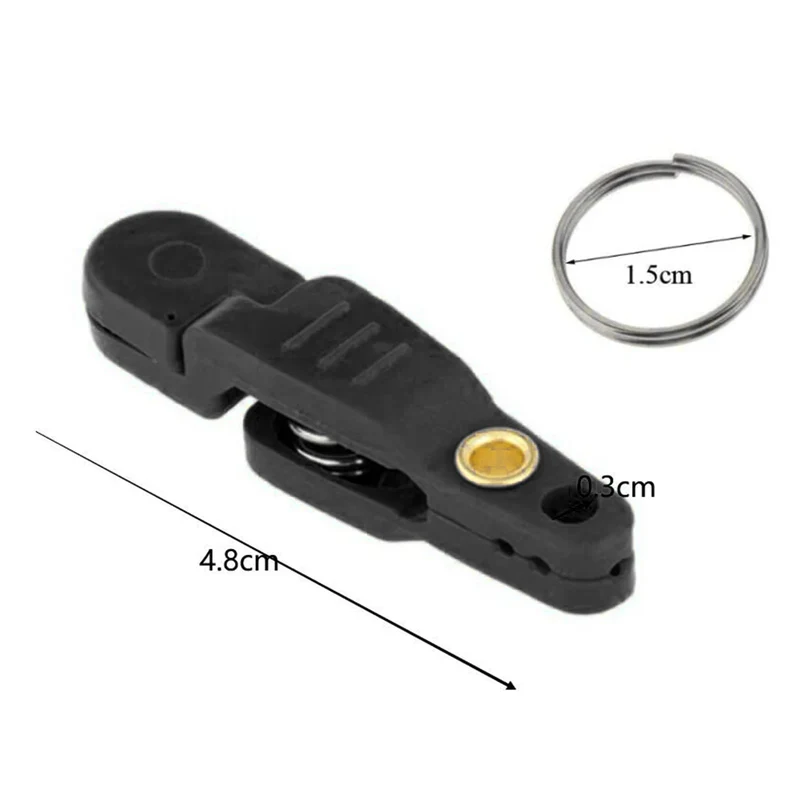 5 Pieces Heavy Tension Snap Release Clips for Weight Boat Fishing Downrigger with Key Ring for Kite Weight Downrigger