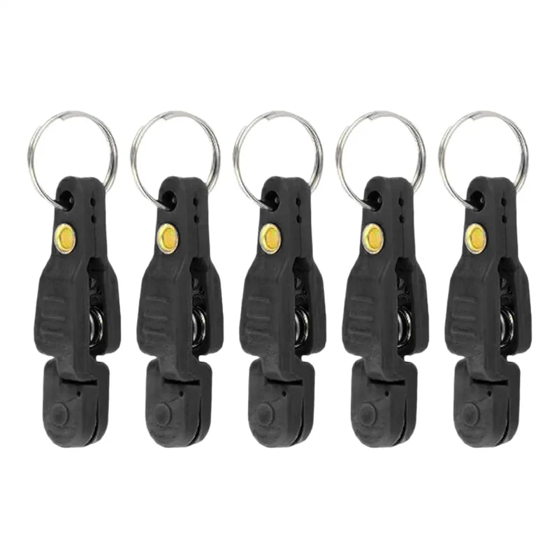 5 Pieces Heavy Tension Snap Release Clips for Weight Boat Fishing Downrigger with Key Ring for Kite Weight Downrigger