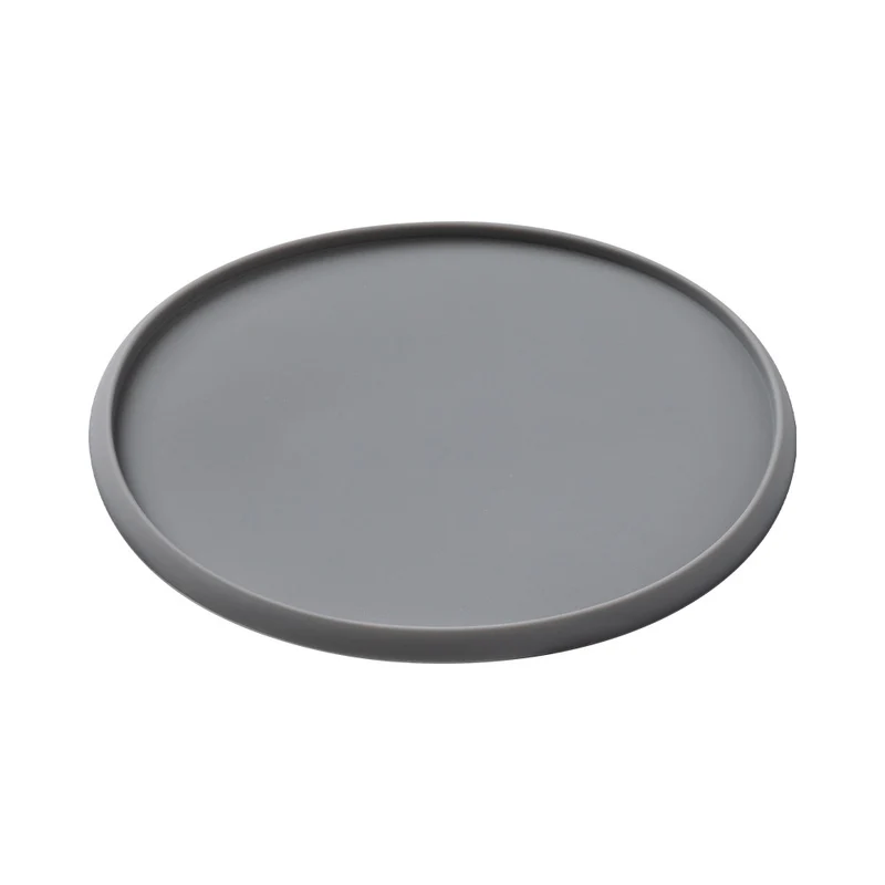 Wholesale Round 10cm Silicone Coaster Set with Cup Holder for Storing Food-Grade Tea Cups