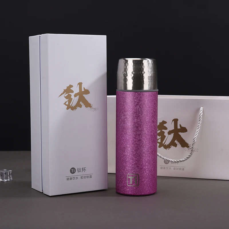 New High-Looking Pure Titanium Insulated Titanium Cup, Light Luxury and High-End Business Gift Water Cup, High-End Household Tea Cup