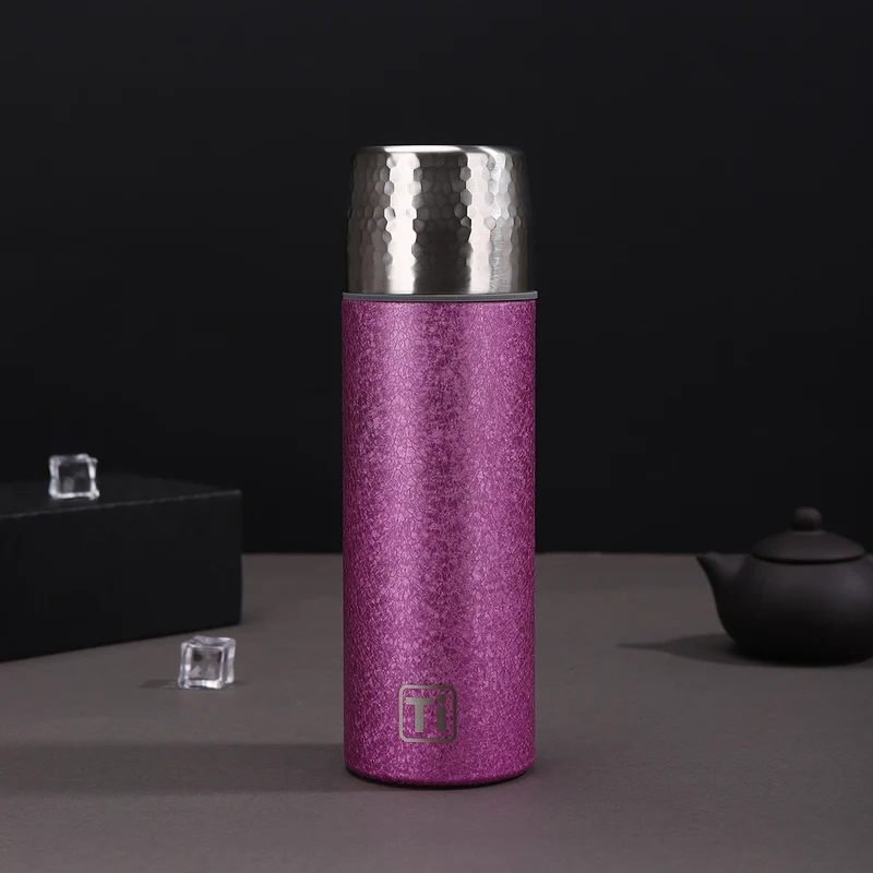 New High-Looking Pure Titanium Insulated Titanium Cup, Light Luxury and High-End Business Gift Water Cup, High-End Household Tea Cup