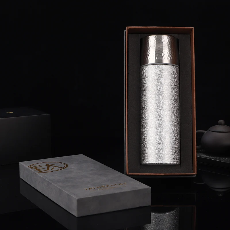 New High-Looking Pure Titanium Insulated Titanium Cup, Light Luxury and High-End Business Gift Water Cup, High-End Household Tea Cup