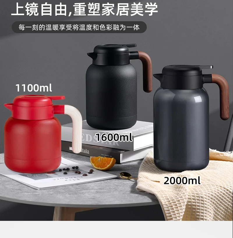 316L Stainless Steel Insulated Large Capacity Kettle for Home Use, Thermos for Tea, Dedicated for Warming Tea, Water Separation, and Stewing Tea Kettle