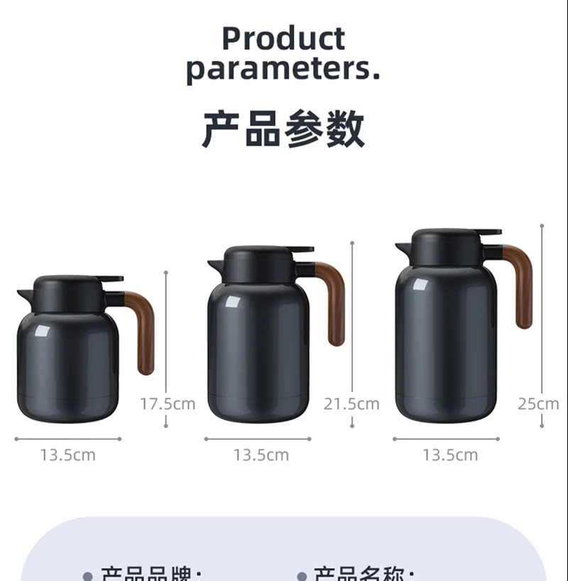316L Stainless Steel Insulated Large Capacity Kettle for Home Use, Thermos for Tea, Dedicated for Warming Tea, Water Separation, and Stewing Tea Kettle