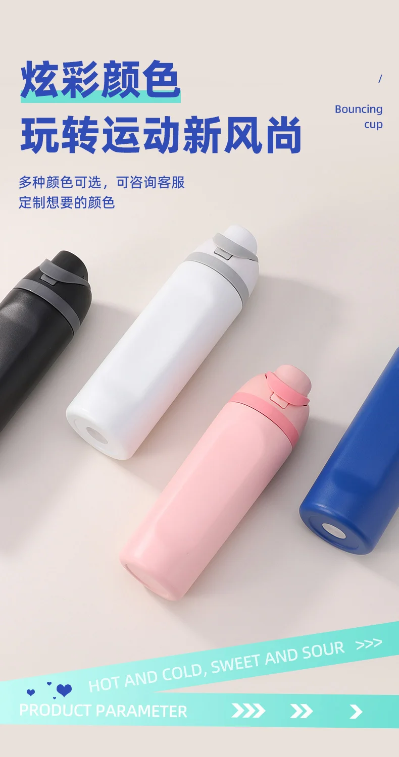 Amazon Fruit Cup 304 Stainless Steel Insulated Cup High-Looking Creative Straw Cup Outdoor Portable Water Cup