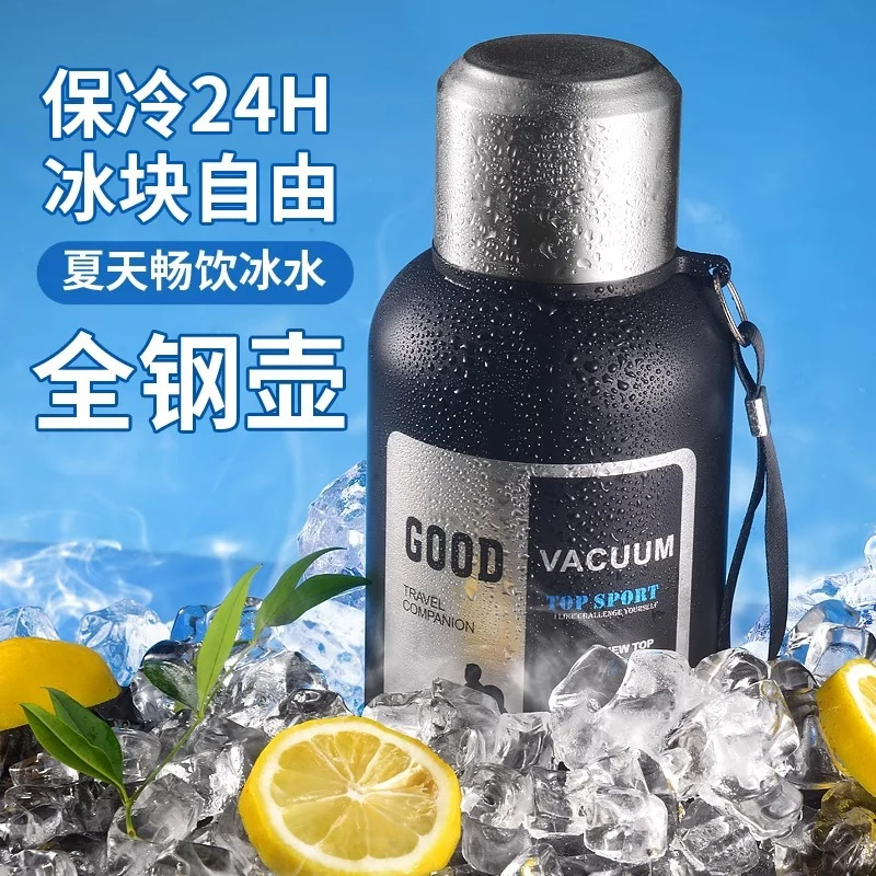 316 stainless steel liner large capacity vacuum all-steel thermos cup outdoor travel mountaineering fitness portable thermos pot