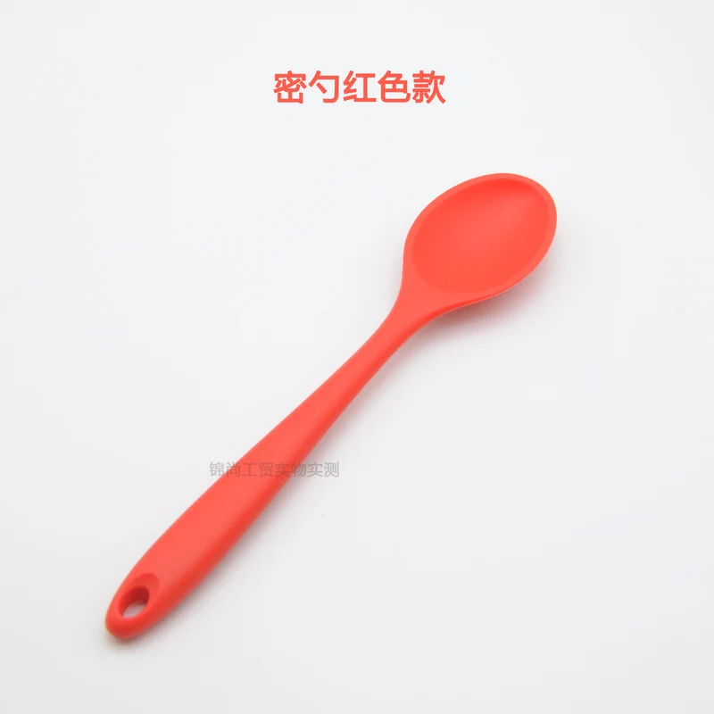 Food Grade Silicone Spoon, Kidsren's Safety Table Spoon, High Temperature Resistant Non-Stick Pan, Student Spoon, Baby Food Supplement Mixing Spoon