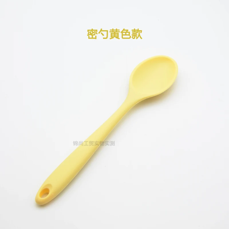 Food Grade Silicone Spoon, Kidsren's Safety Table Spoon, High Temperature Resistant Non-Stick Pan, Student Spoon, Baby Food Supplement Mixing Spoon
