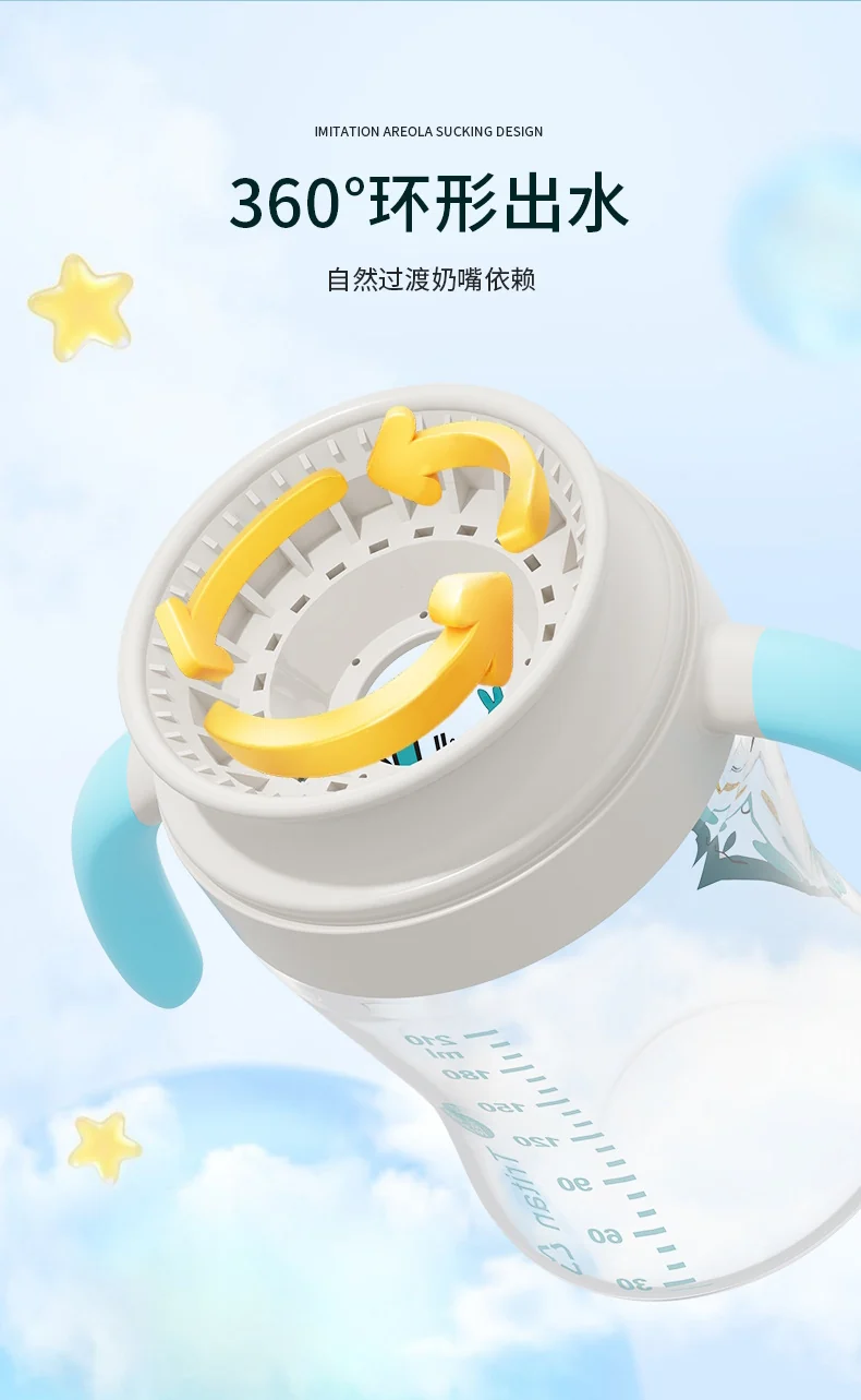Baby music source factory wholesale custom sip cup baby sip drinking cup children's cup lip control learning cup