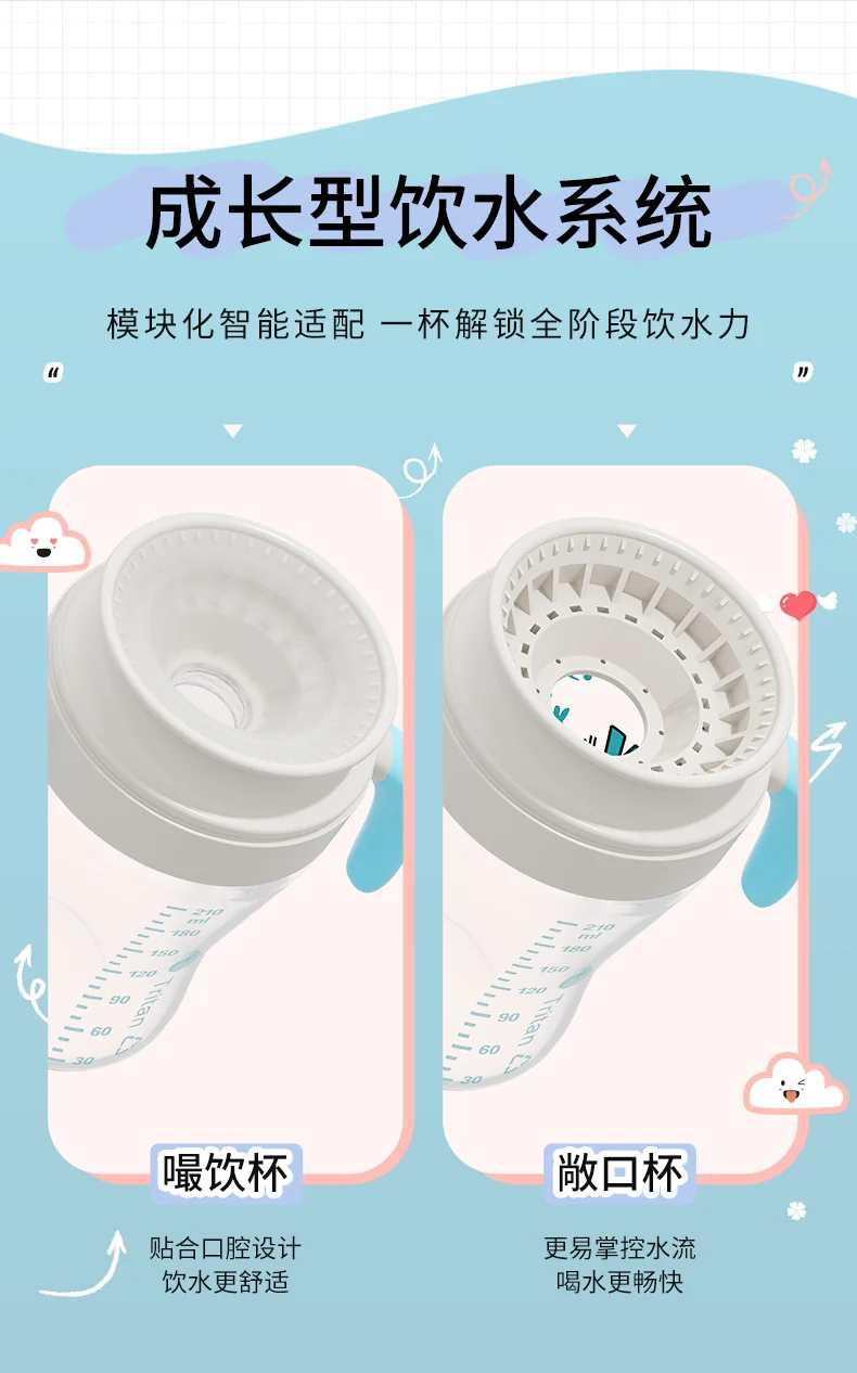Baby music source factory wholesale custom sip cup baby sip drinking cup children's cup lip control learning cup