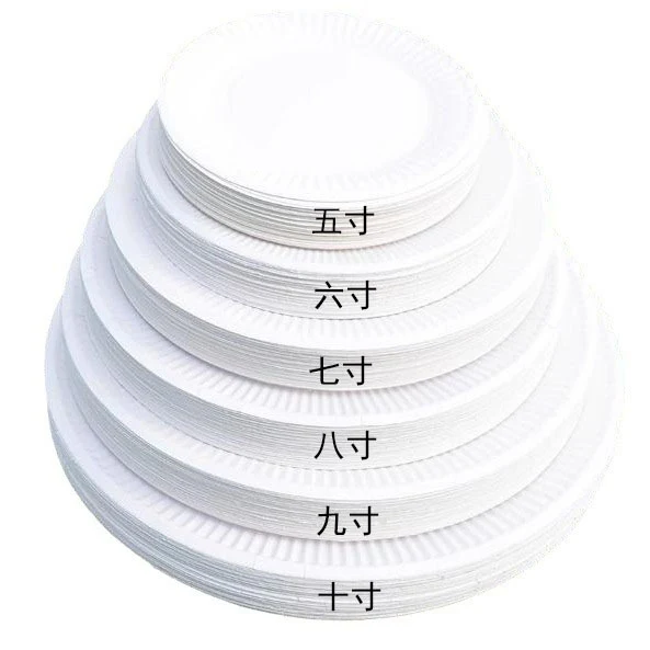 20 Pack Birthday Cake Plate Picnic Party Tableware Paper Plate Kindergarten Art Painting White Paper Plate