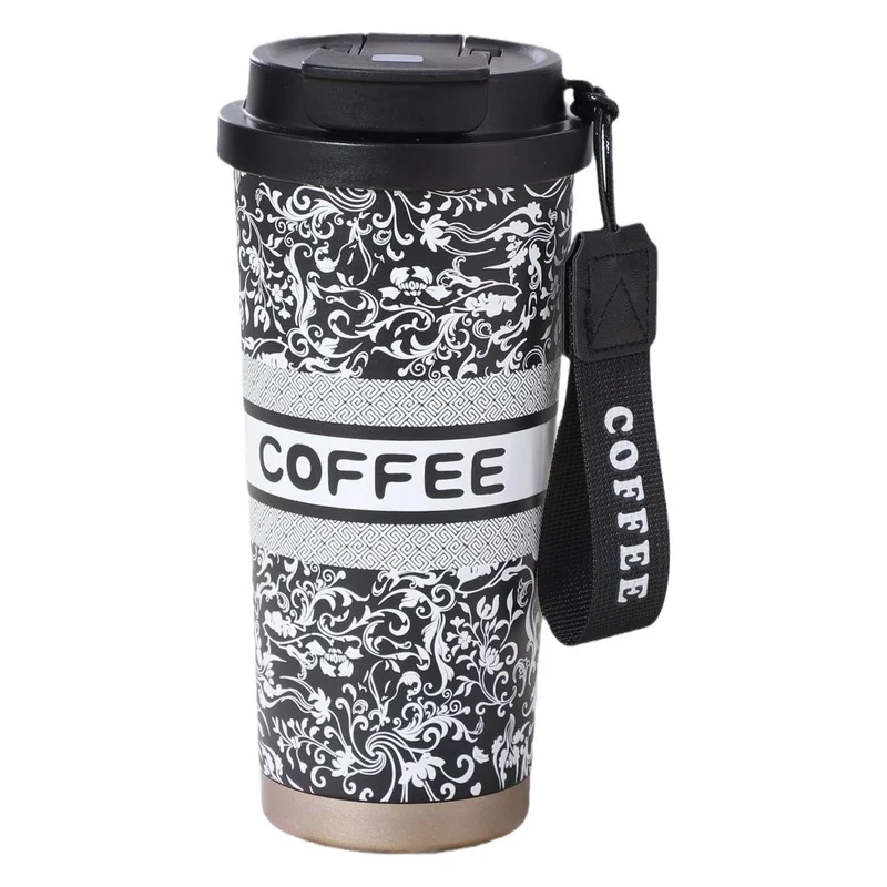 Overlord Tea Ji Tongyi Thermos Cup 316 Stainless Steel Lily-in-the-valley Coffee Cup Portable Car Double Drinking Gift Water Cup