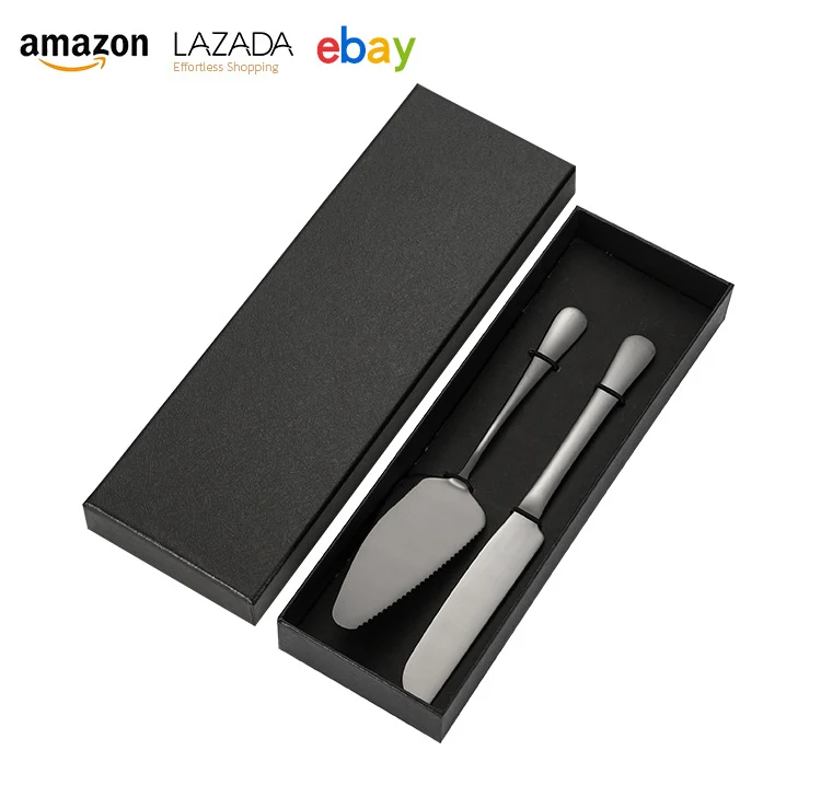 Cross-border Stainless Steel Cake Knife Shovel suit Kitchen Pizza Cutter Creative Baking Household Cream Shovel Knife Gift Box