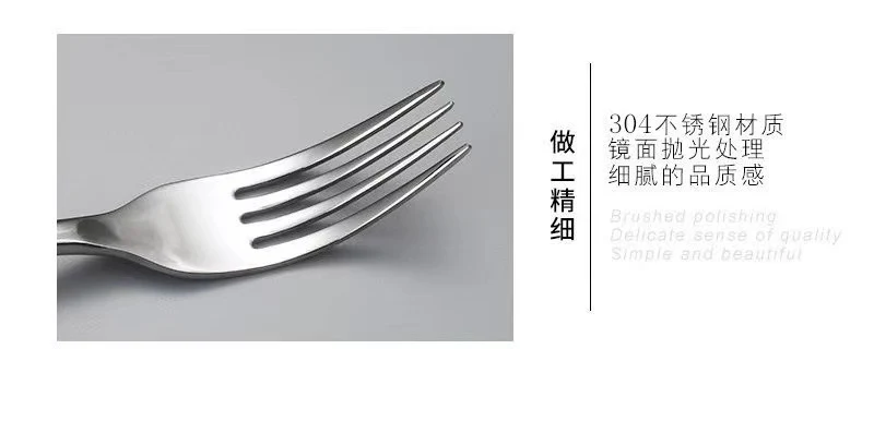 3 04 months light steak knife fork spoon thickened stainless steel tableware western food knife fork spoon dessert spoon upscale hotel restaurant