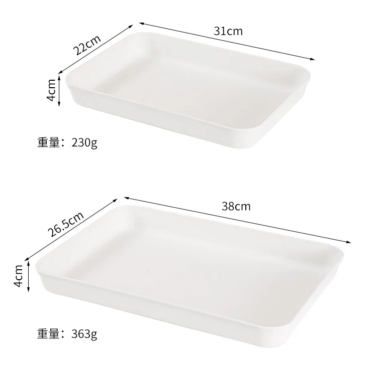 Commercial Deepening Tray Rectangular Kindergarten Plastic Storage Tray for Hot Pot Food Preparation Tray with Marinated Flavor Marinated Dishes Display Tray