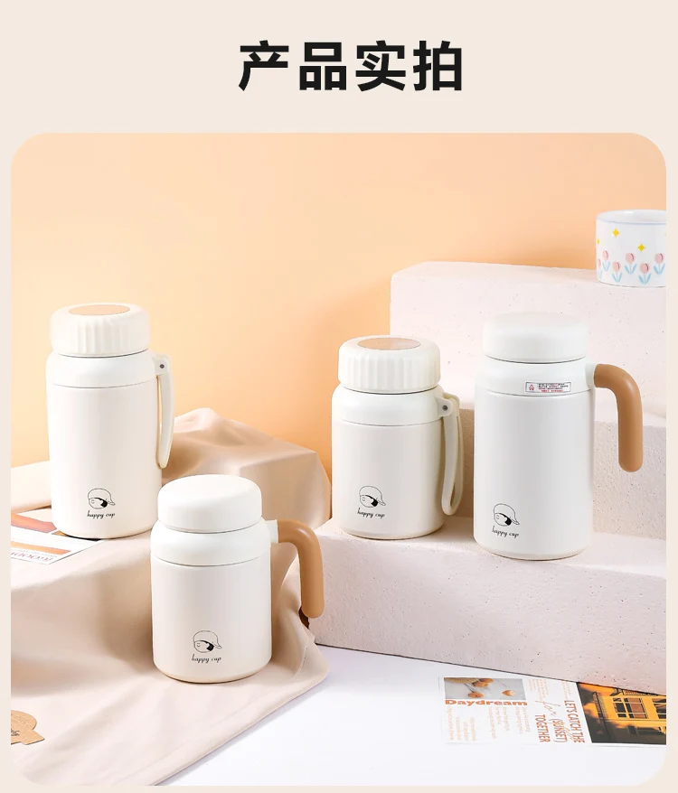 Cross-border Stainless Steel Large Capacity Outdoor Sports Water Cup 316 Tea Water Separation Thermos Cup High Color Value Student Water Cup