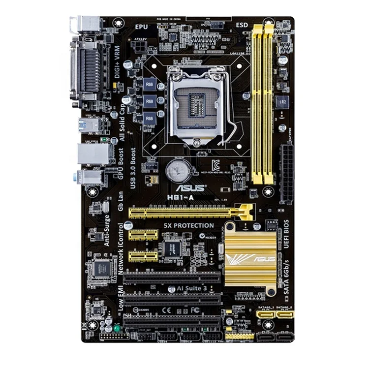 Original New for Asus H81M-K Desktop Motherboard with Integrated Graphics DDR3 Memory SATA Hard Drive Interface Chipset by Intel