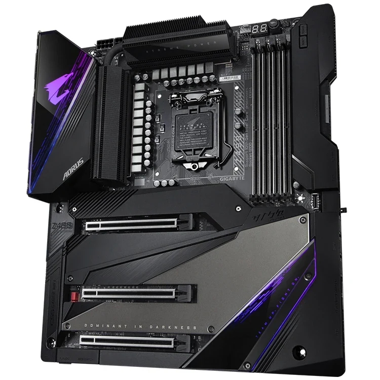 Used GIGABYTE Z490 AORUS XTREME with Intel Z490 Chipset LGA 1200 E-ATX Gaming Motherboard Support 10th Gen Intel Core Processor