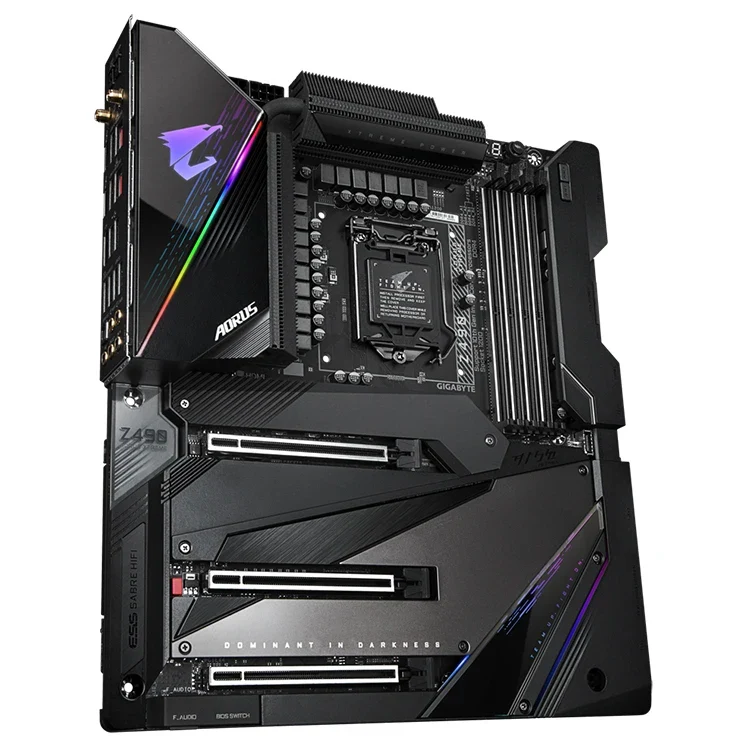 Used GIGABYTE Z490 AORUS XTREME with Intel Z490 Chipset LGA 1200 E-ATX Gaming Motherboard Support 10th Gen Intel Core Processor