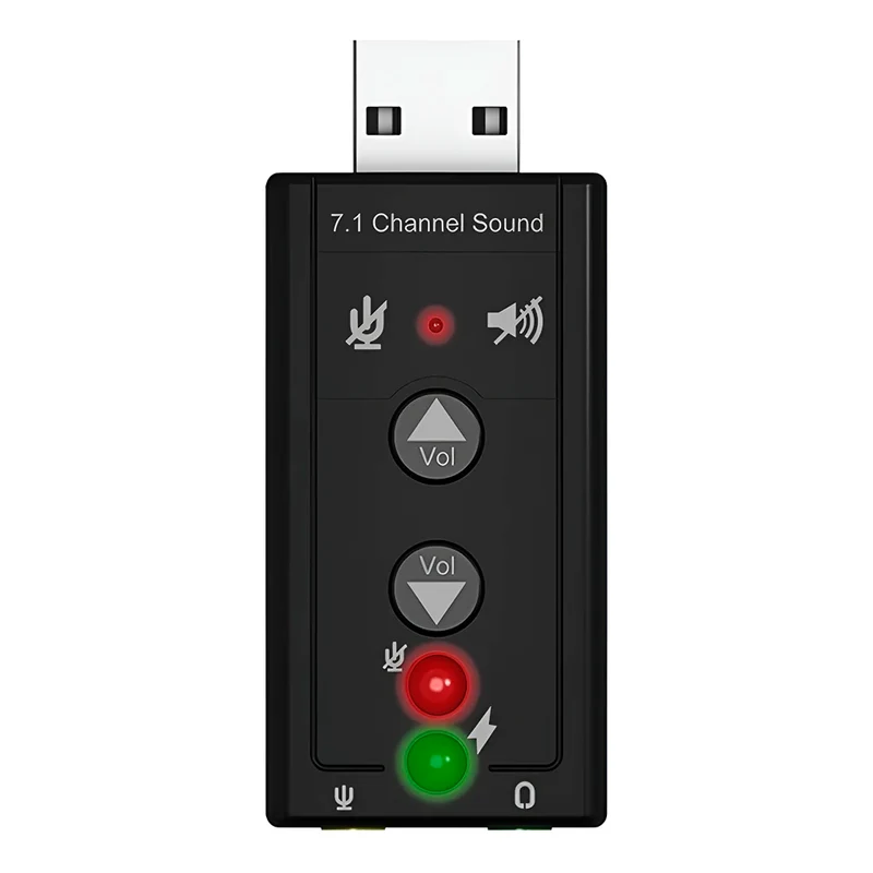 ELE-GATE SOUND.02 7.1 Channel 3D USB 2.0 Lightweight High-Speed Sound Card Adapter for PC with External Installation in Stock