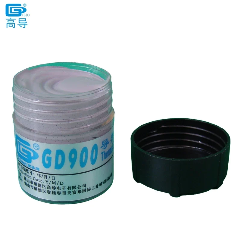 2 Pieces Net Weight 30 Grams Gray High Performance GD900 Thermal Conductive Grease Paste Plaster Heat Sink Compound Can Packing