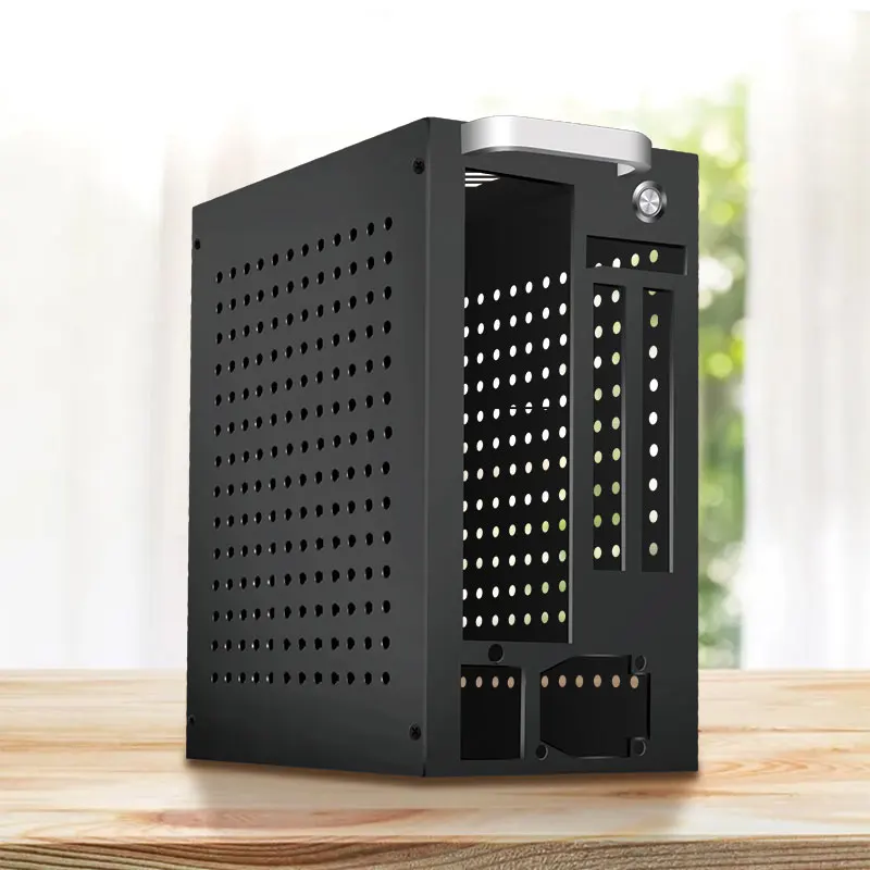 High Quality Desktop ITX Case for Home Computers Mini-ITX Form Factor Adapted to FLEX Power Supplies Most Popular Product Stock