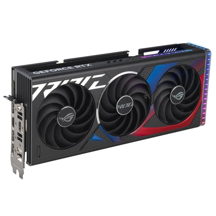 Used ASU'S ROG Strix GeForce RTX 4070 SUPER 12GB GDDR6X OC Edition Gaming Graphics Card with AI Design Intelligent Learning GPU