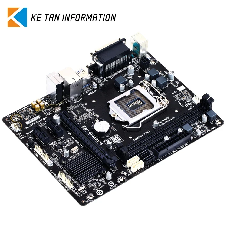 GIGABYTE H81M DS2 Supports 3th 4th Intel Core Processors with Intel H81 Express Chipset Supports DDR3 Memory Used Motherboard