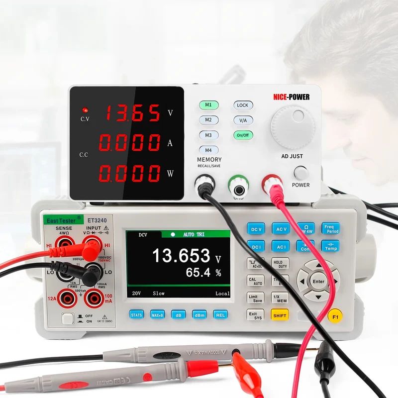 KUAIQU SPPS-S2001 Programmable DC Switching Power Supply 200V 1A Single Output 200W Lab Bench Color LCD Screen