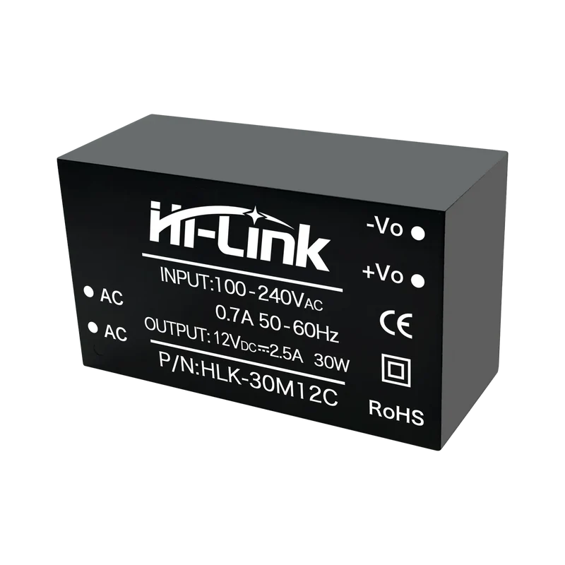 30M12C 30M15C 30M24C 30W Power Moduleto 12V 24V 2.5A 1250mA Output Power Supply Module PCB Transformer Input Voltage 85~265Vac