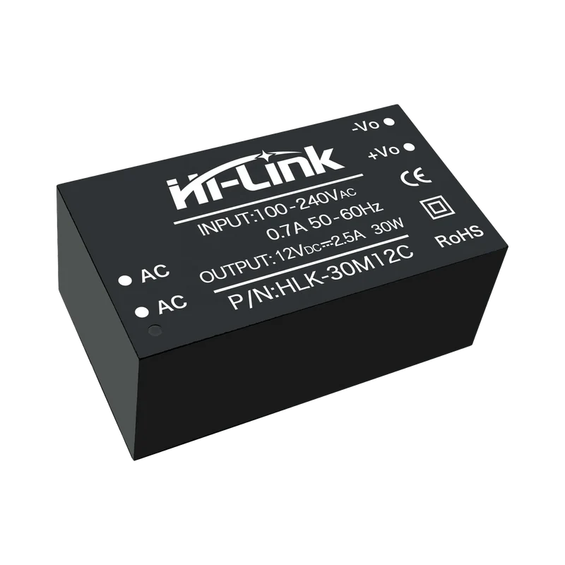 30M12C 30M15C 30M24C 30W Power Moduleto 12V 24V 2.5A 1250mA Output Power Supply Module PCB Transformer Input Voltage 85~265Vac